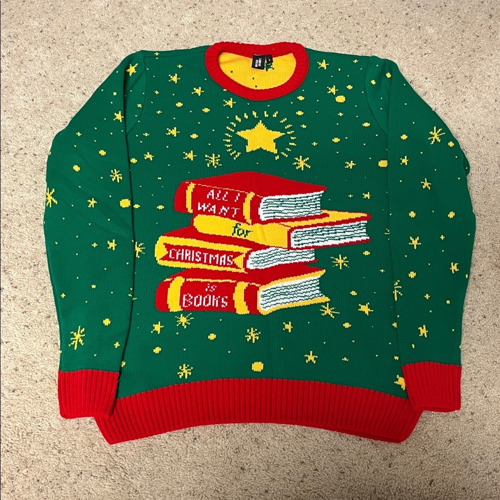 British Library Christmas Jumper/Sweater - Size S